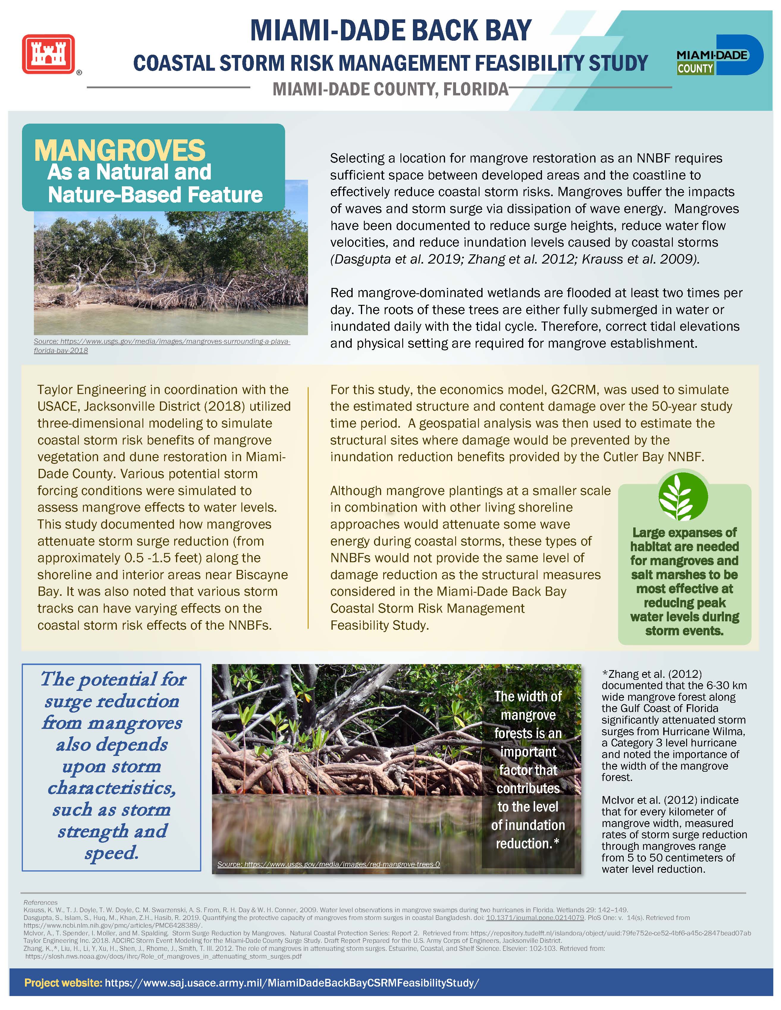 Miami-Dade Back Bay CSRM Natural and Nature-Based Features Fact Sheet, Page 2